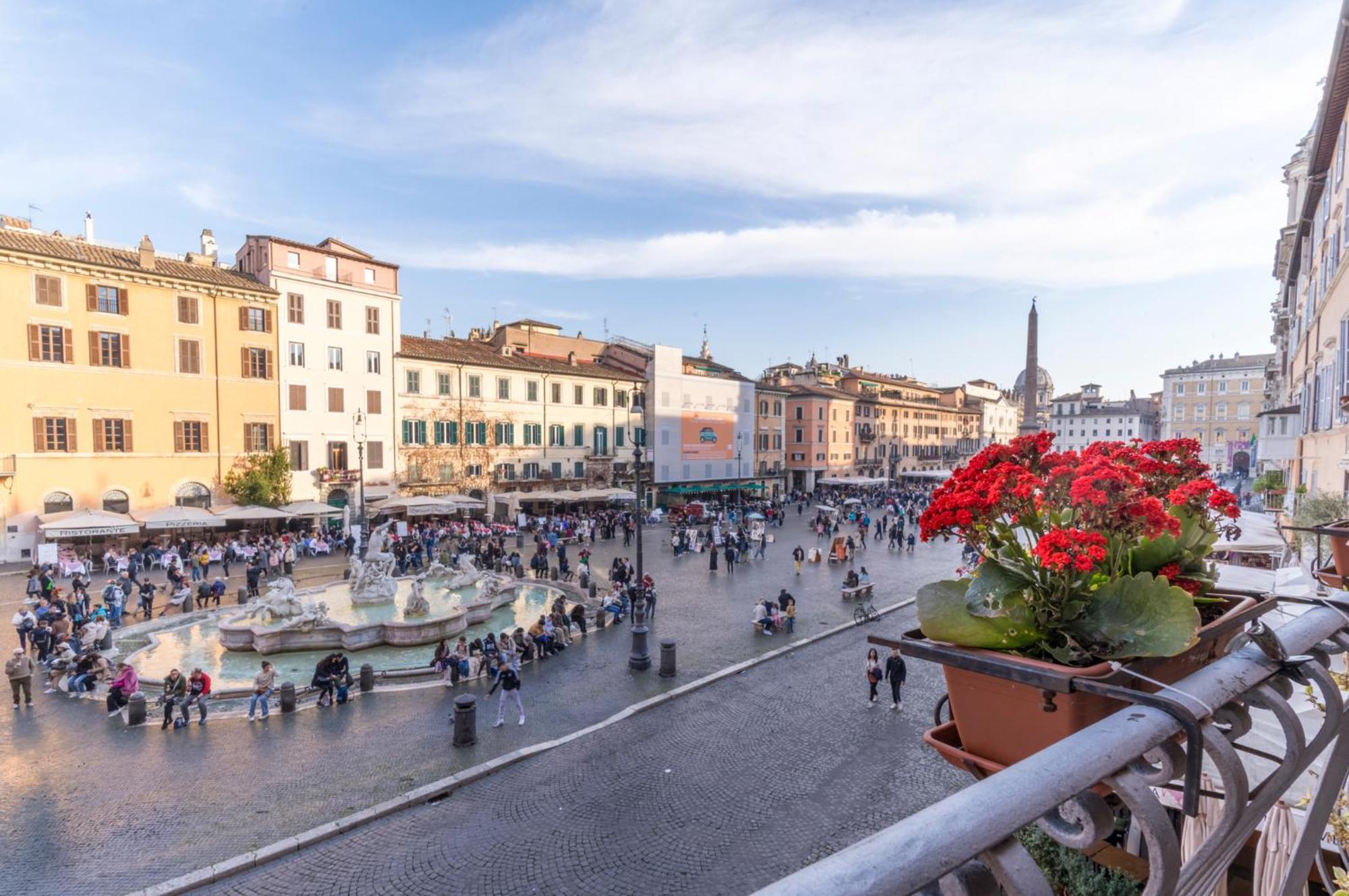 Navona Charming Balcony Lejlighed Rom Eksteriør billede